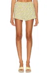 Staud Paddle Printed Cotton-blend Shorts