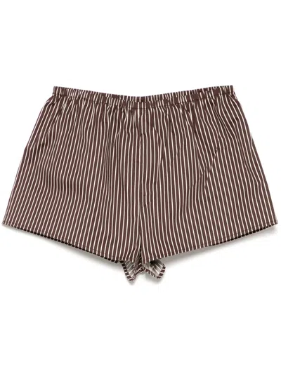Staud Paddle Shorts In Brown