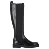 Staud Palamino Chelsea Knee-high Boots In Black Leather In Black