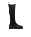 Staud Palamino Chelsea Knee-high Boots In Black Leather In Black