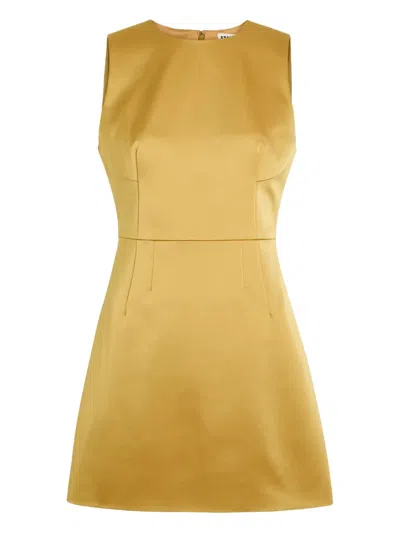 Staud Panelled Sleeveless Dress In Yellow