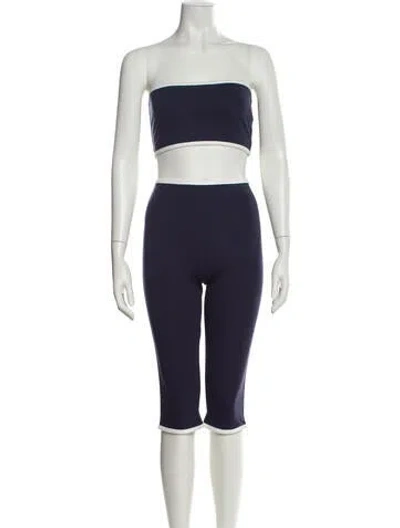 Pre-owned Staud Pant Set In Blue