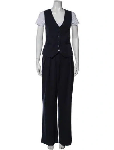 Pre-owned Staud Pant Set In Blue