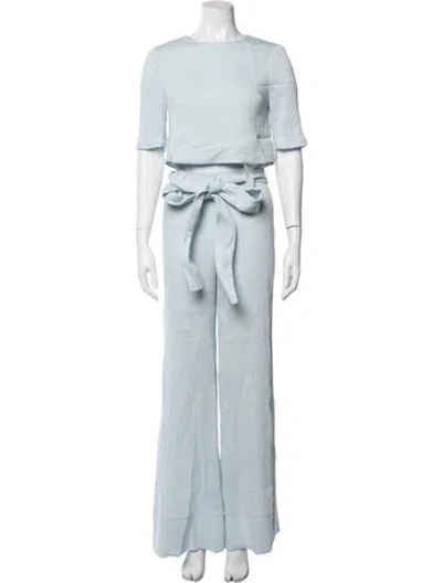 Pre-owned Staud Pant Set In Blue