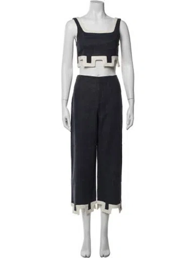 Pre-owned Staud Pant Set In Blue