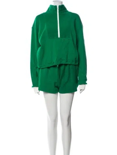 Pre-owned Staud Pant Set In Green