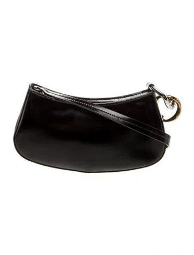 Pre-owned Staud Patent Leather Shoulder Bag In Black
