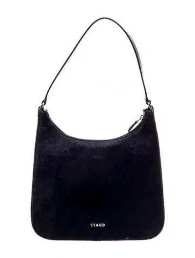 Pre-owned Staud Patent Leather Shoulder Bag In Blue