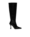Staud Pattern And Texture High-heeled Boots In Black