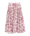 Staud Floral Mid-length Skirt In Pink