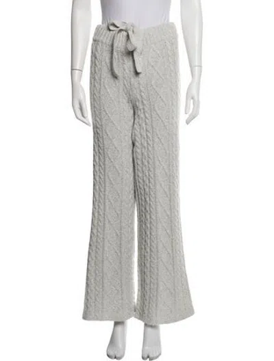 Pre-owned Staud Patterned Sweatpants In Grey
