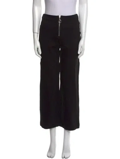 Pre-owned Staud Pelosa Wide Leg Pants In Black