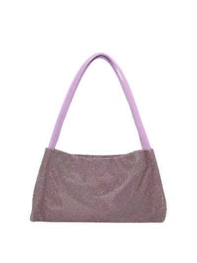 Staud Penny Crystal Shoulder Bag In Purple