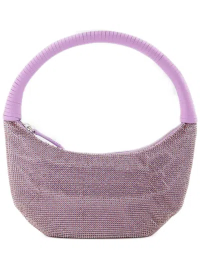 Staud Pepper Crystal Hobo Bag - Lilac - Strass In Purple