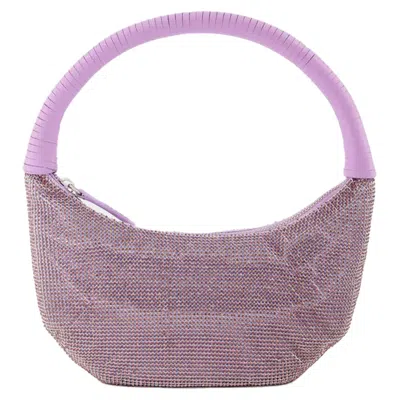 STAUD PEPPER CRYSTAL HOBO BAG - STAUD - LILAC - STRASS