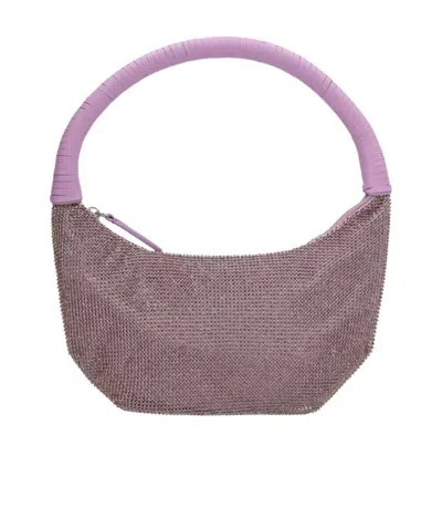 Staud Pepper Embellished Zipped Tote Bag In Gray