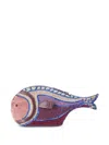 Staud Womens Ultraviolet Pesce Beaded Clutch Bag In Purple