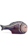 Staud Pesce Beaded Fish Clutch In Multi