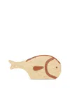 Staud Pesce Leather-trimmed Raffia Clutch In Neutral