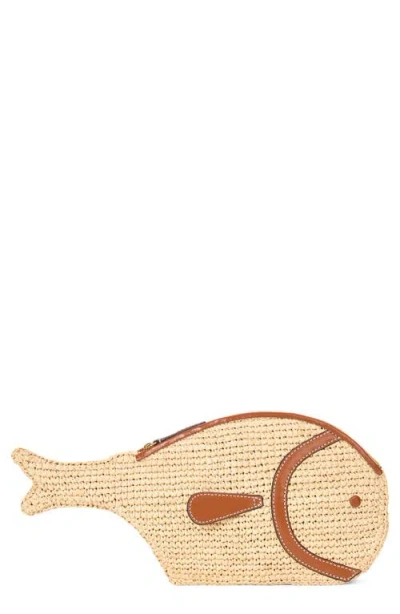 STAUD STAUD PESCE RAFFIA CLUTCH