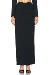 Staud Petunia Maxi Skirt In Black In Black