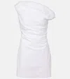 Staud Minikleid Phare Aus Baumwolle In Weiss