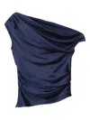 Staud Phare Draped One-shoulder Top