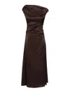 Staud Phare Dress In Brown