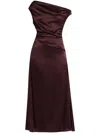 Staud One-shoulder-maxikleid Phare Aus Baumwolle In Red