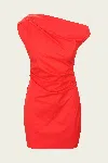 Staud Phare Asymmetric Mini Dress