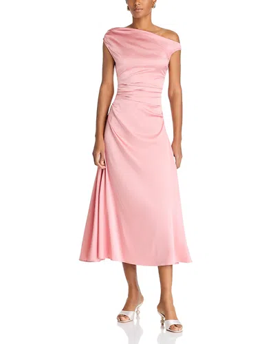 Staud Phare Silk Blend Dress In Pink