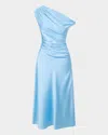 Staud Silk-blend Phare Midi Dress