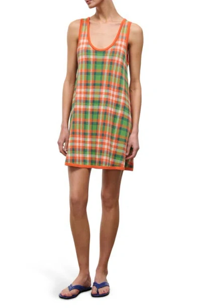 Staud Piazza Sleeveless Minidress In Multi