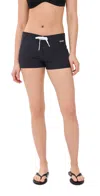Staud Pier Board Shorts Black/white In Black