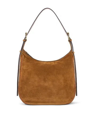 Staud Pine Leather Hobo Bag In Tan