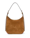 Staud Pine Leather Shoulder Bag In Tan