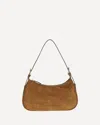 Staud Adjustable Pine Shoulder Bag With Suede Finish