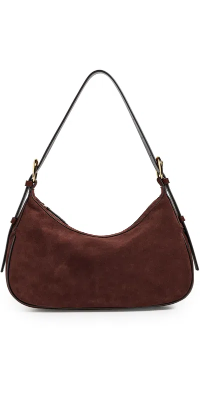 Staud Pine Shoulder Bag Mahogany In Brown