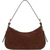 Staud Pine Leather Shoulder Bag In Brown