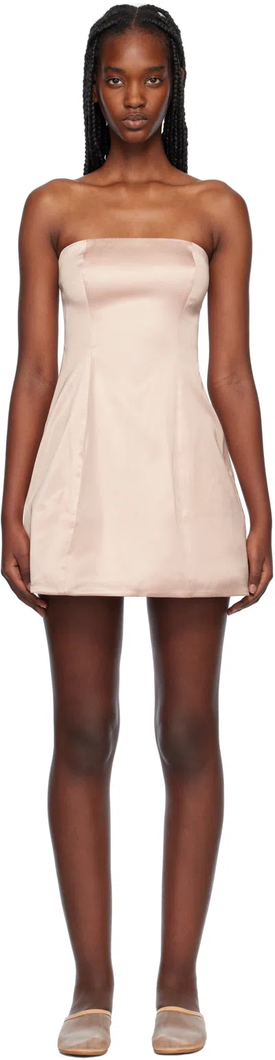 Staud Pink Silvia Minidress In Bllt Ballet