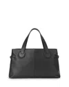 Staud Piper Suede Tote In Black