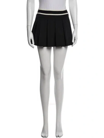 Pre-owned Staud Pleated Accents Mini Skirt In Neutrals