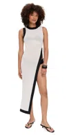 Staud Pointer Coverup Top White/black In Multi