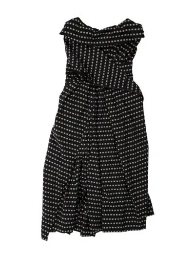 Pre-owned Staud Polka Dot Print Midi Length Dress W/ Tags In Blue