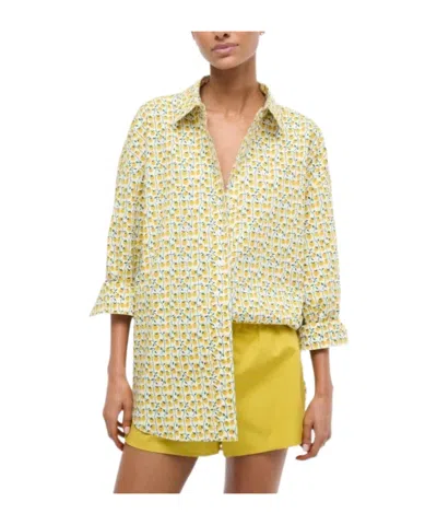Staud Polo-collar Shirt In Nude