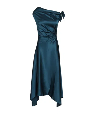 Staud Portia Dress In Blue