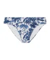 Staud Printed Bikini Bottoms In Blue