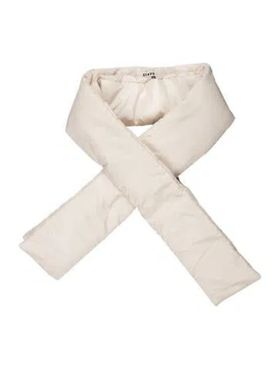Pre-owned Staud Printed Scarf W/ Tags In White