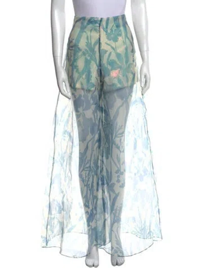 Pre-owned Staud Printed Wide Leg Pants W/ Tags