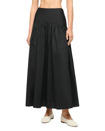 Staud Procida Eyelet Skirt In Black